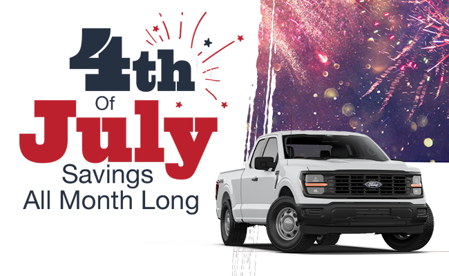 4th of July Savings all month long