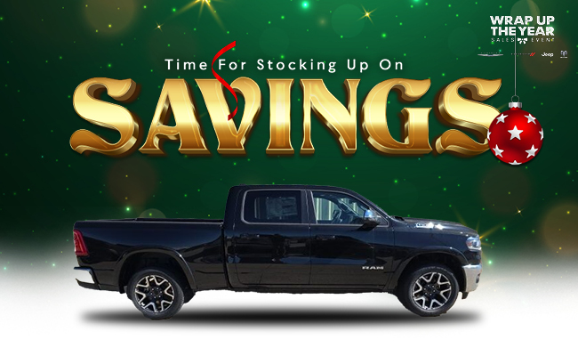 Time for stocking up on savings - Wrap up the year sales event at Watertown Ford Chrysler