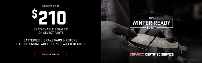 stackable rebates on select parts GMC