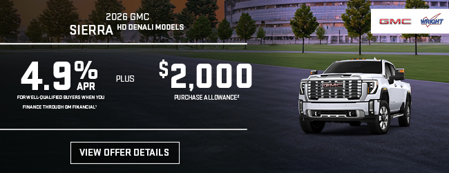 2026 GMC Sierra HD Denali Models offer