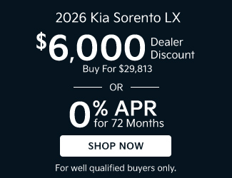 Kia sorento special offer