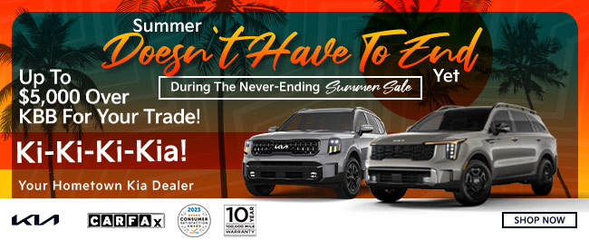 Summer never ends sale at Kia of Wesley Chapel