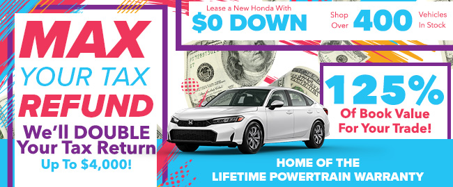 Max your refund at Westshore Honda