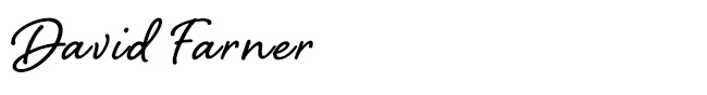 David F signature