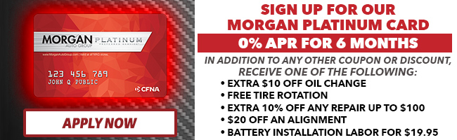 Sign up for our Morgan Platinum Card