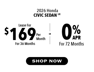 2026 Honda Civic Sedan LX offer