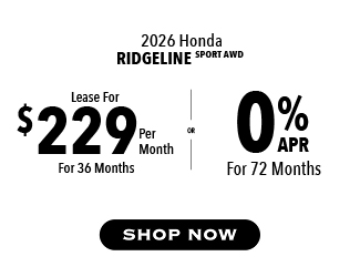 2026 Honda Ridgeline Sport AWD offer