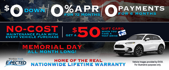 No cost maintenance plan with every vehicle purchase