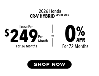 2026 Honda CR-V Hybrid Sport 2WD offer