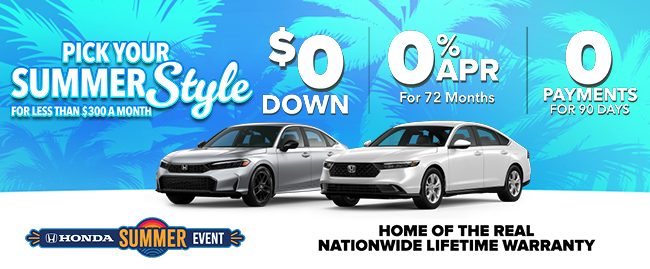 There is nothing like the feeling of a new vehicle at Westshore Honda