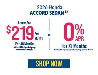 2025 Honda Accord Sedan LX offer