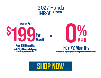 2026 Honda HR-V LX 2WD offer
