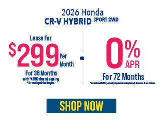 2026 Honda CR-V Hybrid Sport 2WD offer