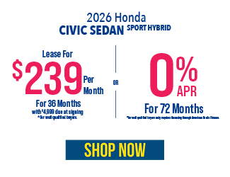 2026 Honda Civic Sedan Sport Hybrid offer