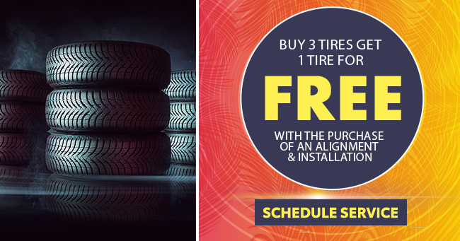 buy 3 tires get 1 for free