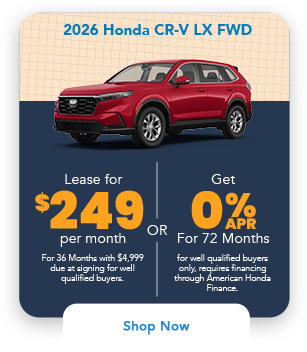 2026 Honda CR-V Hybrid Sport 2WD offer