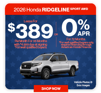 2026 Honda Ridgeline offer