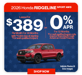 2026 Honda Ridgeline offer