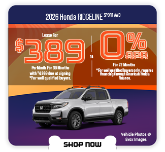 2026 Honda Ridgeline offer