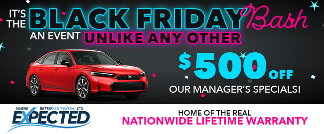 Black Friday Bash at Westshore Honda
