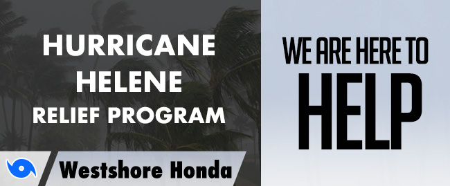 Hurricane Helene relief program at Westshore Honda