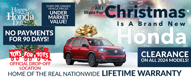 All i want for Christmas is a brand new Honda - Happy Honda Days