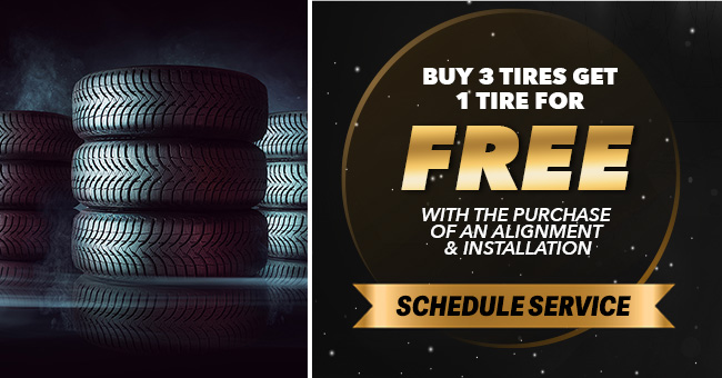Buy 3 tires get 1 tire for free
