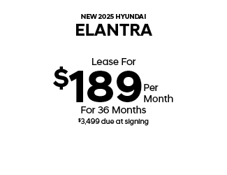 2025 Hyundai Elantra offer