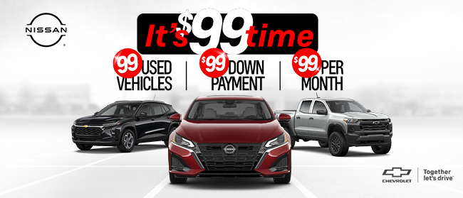 Its $99 time at Wood Motor Chevrolet Harrison