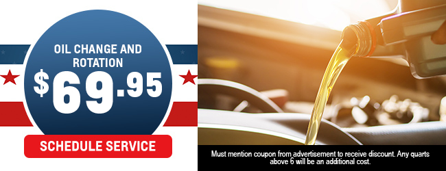 Oil and oil filter change offer