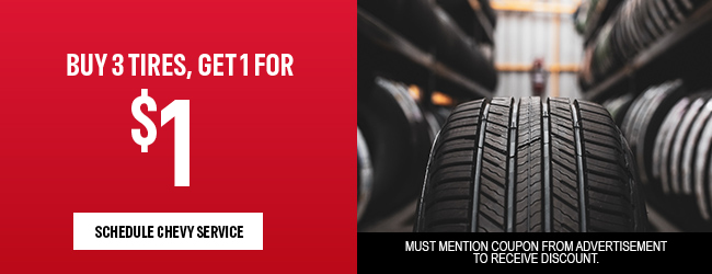 Buy three tires and get one free