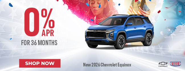 2026 Chevrolet Equinox 0% APR for for 36 months offer