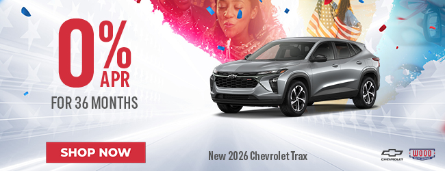2026 Chevrolet Trax 0% APR for for 36 months offer