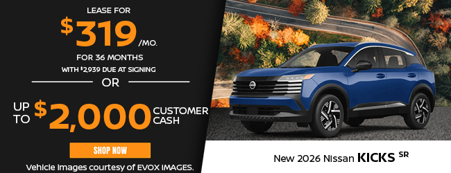 2026 Nissan Kicks offer