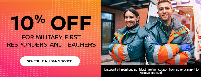 10% Off for Military, First Responders, and Teachers offer