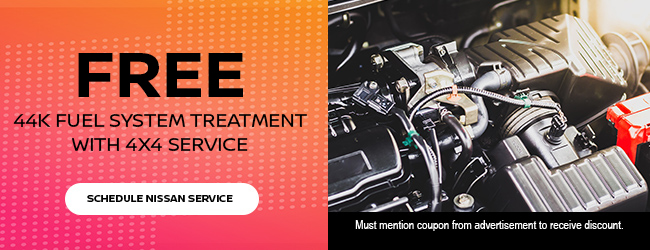 Free 44k fuel system treatment with 4x4 service offer