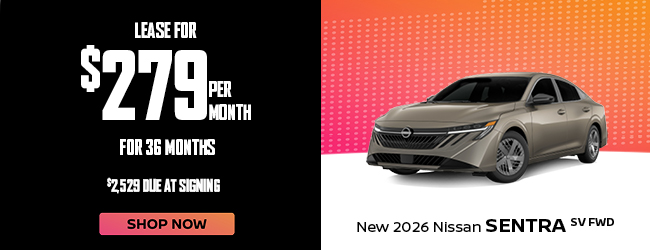 New 2026 Nissan Sentra SV FWD offer