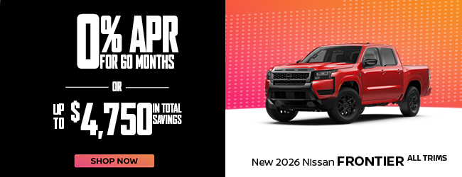 2026 Nissan Frontier offer
