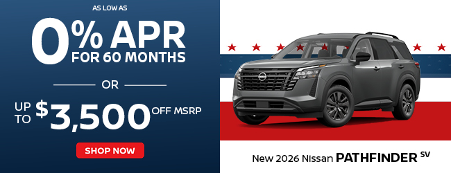 2026 Nissan Pathfinder SV offer