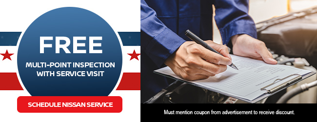Free Multi-Point Inspection With Service Visit offer