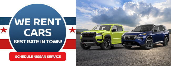 We rent cars best rate in town offer