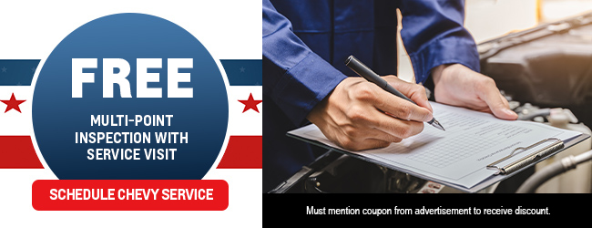 Free Multi-Point Inspection With Service Visit offer