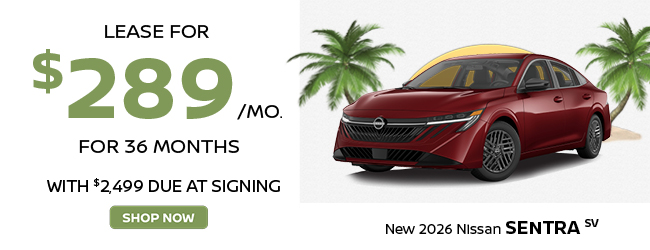 2026 Nissan Sentra SV offer