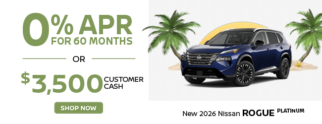 2026 Nissan Rogue Platinum offer