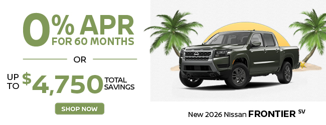 2026 Nissan Frontier SV offer