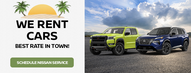 We rent cars best rate in town offer
