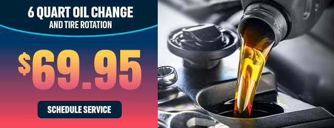 6qt oil change with free rotation change offer