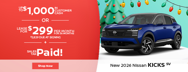 New Nissan Kicks offer