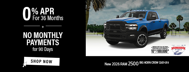 2026 RAM 2500 offer