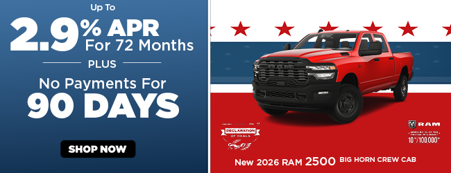 2026 RAM 2500 offer